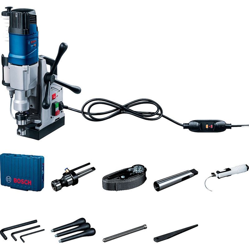 BOSCH - Taladro Rotacion con Base Mag 1200W Maleta GBM 50-2