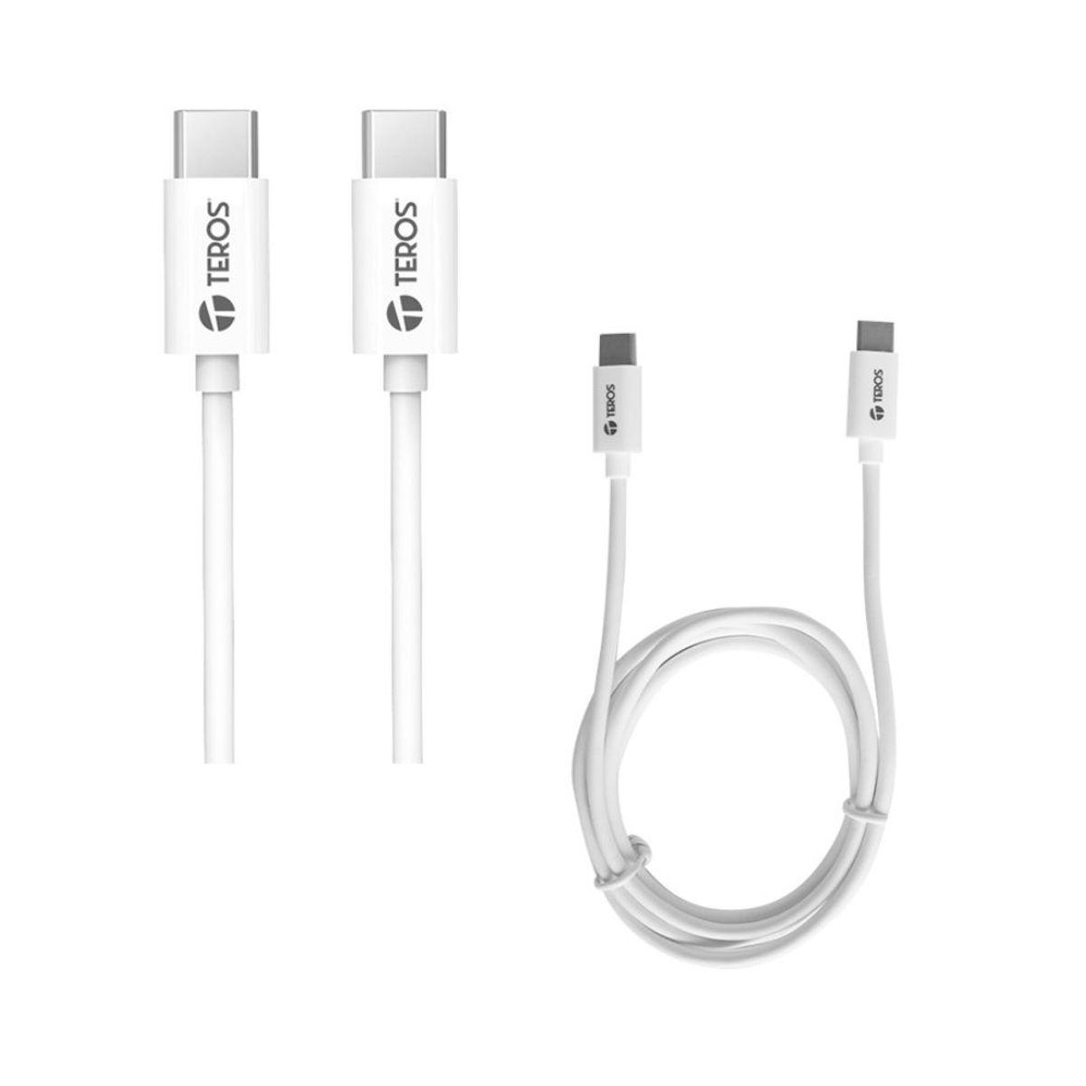 TEROS - Cable USB Teros TE-70209W Tipo C - Tipo C 3A 60W Max Blanco
