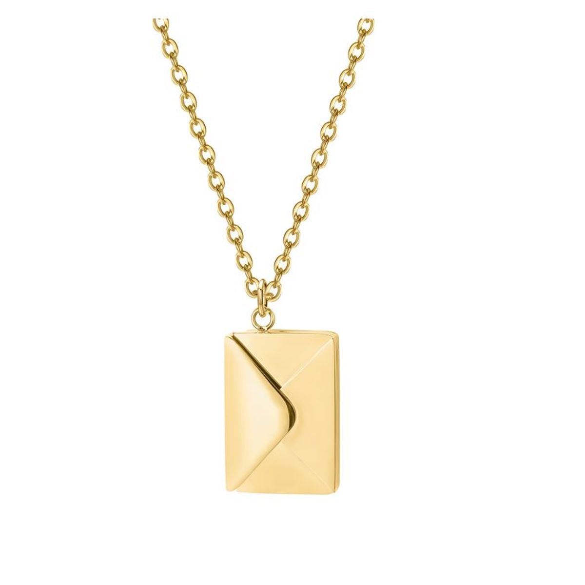 GENERICO - Collar Sobre Carta Amor Joyería Regalo Novia Acero Dorado