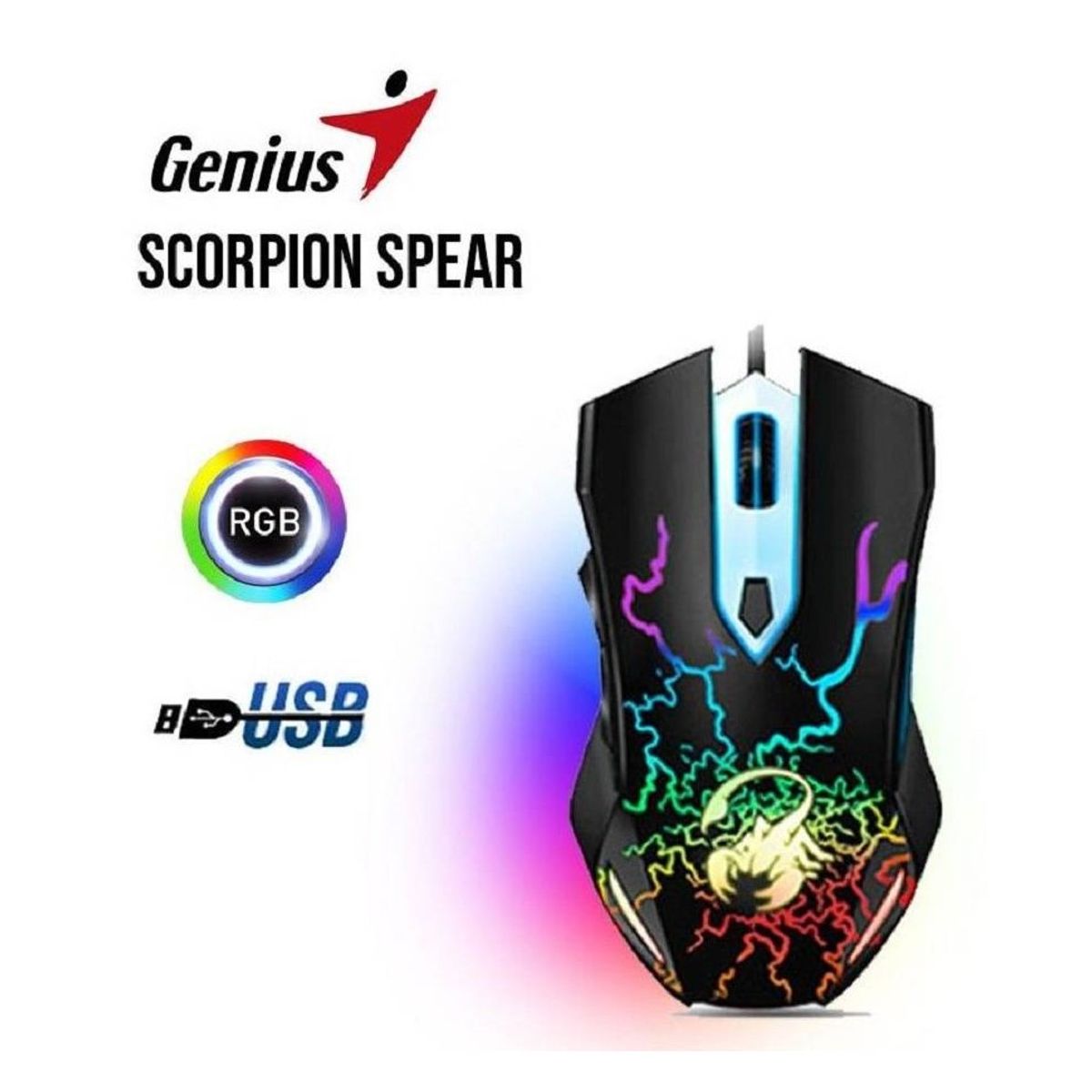 GENIUS GX - MOUSE GENIUS GX SCORPION SPEAR GAMING BLACK