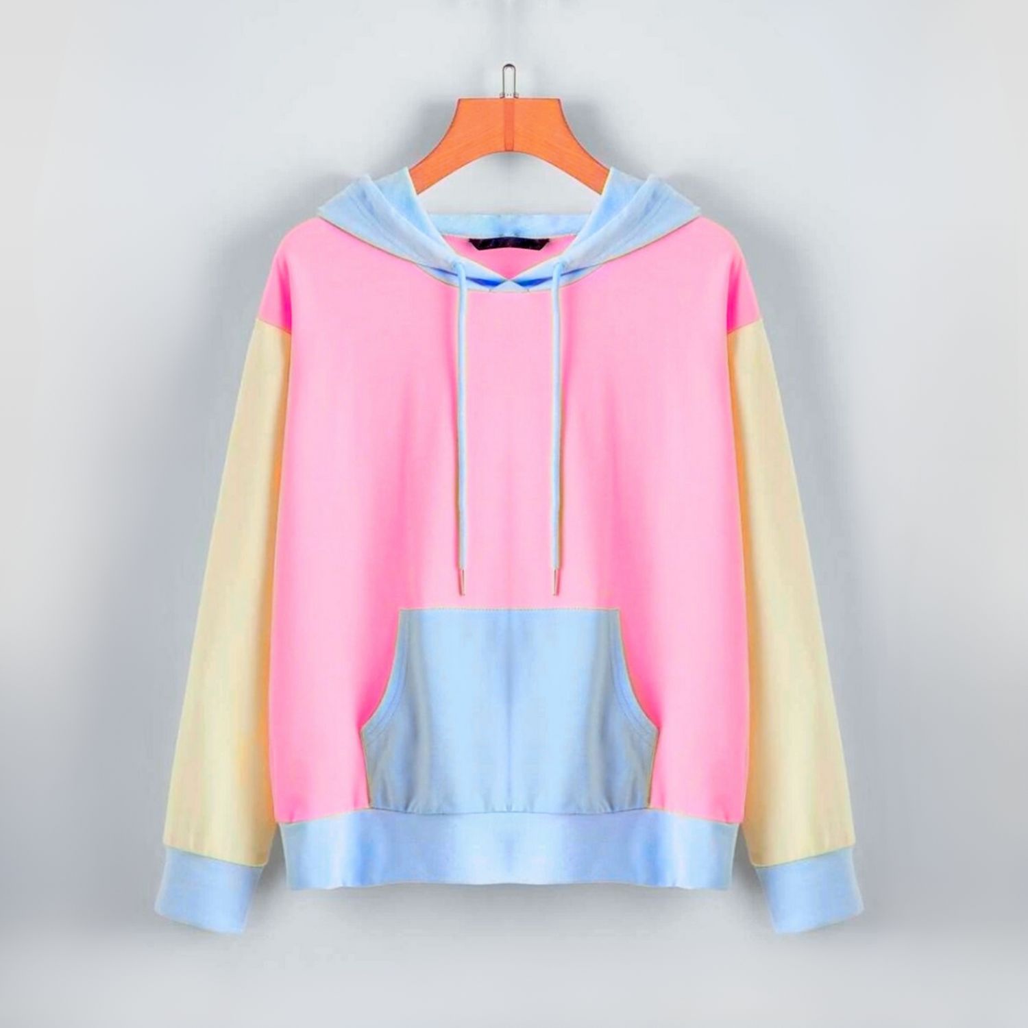 Polera tricolor aesthetic para dama Standard Oversize ROSUE