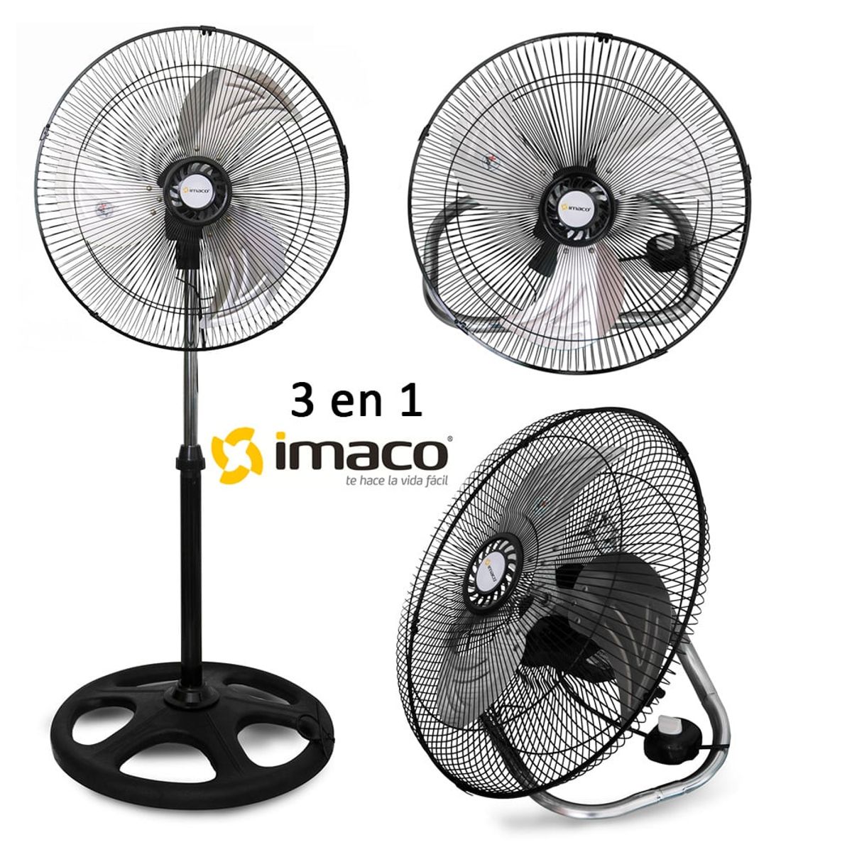 IMACO - Ventilador Pedestal Imaco 3 en 1 - 18" 57W FSM370