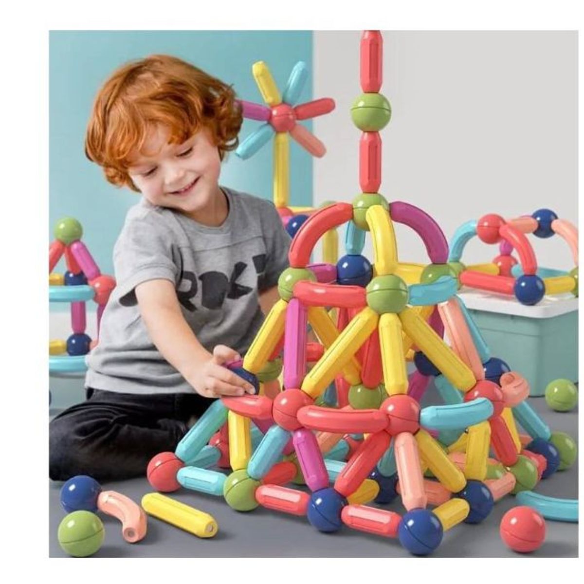 GENERICO - Juguete Magnético Juego Imantado 42 pcs Magnetic Sticks