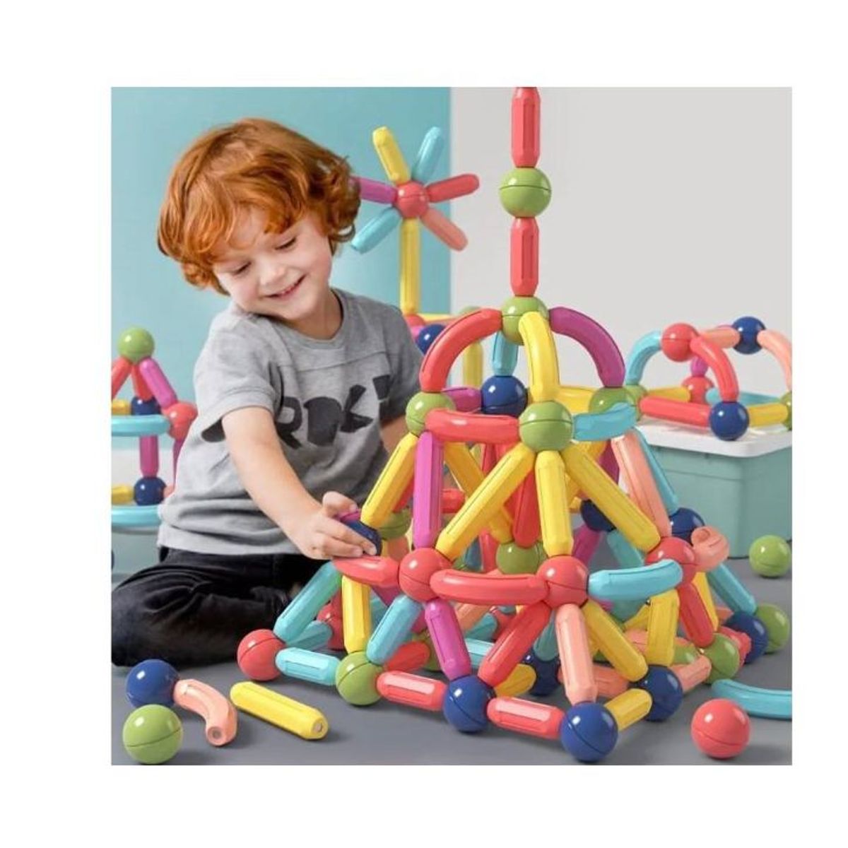 GENERICO - Juguete Magnético Juego Imantado 42 pcs Magnetic Sticks