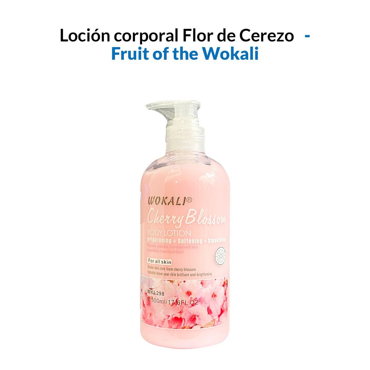 GENERICO - Loción corporal Flor de Cerezo 500ml - Wokali
