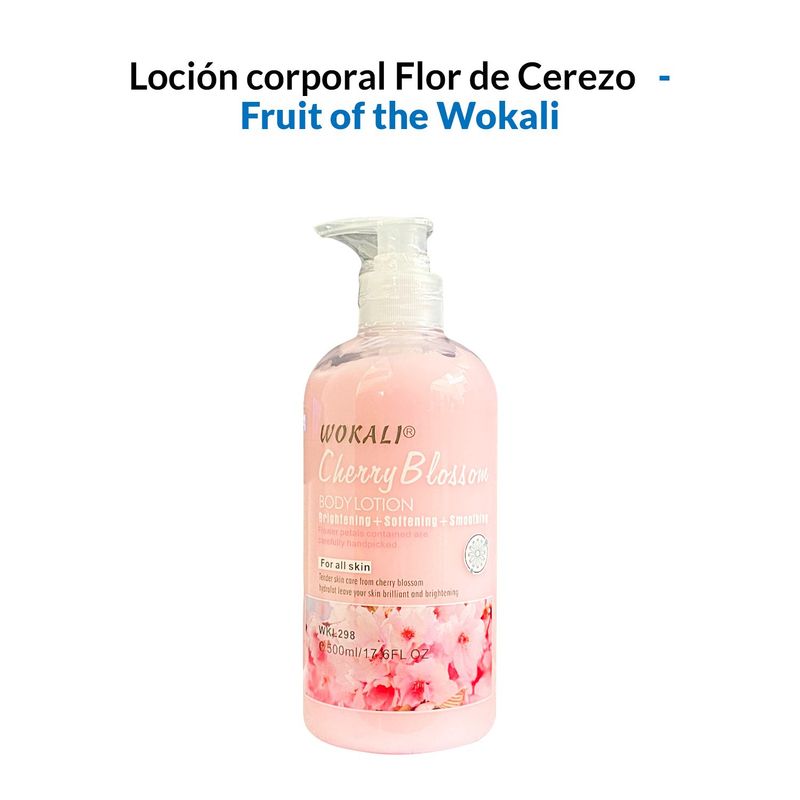 GENERICO - Loción corporal Flor de Cerezo 500ml - Wokali