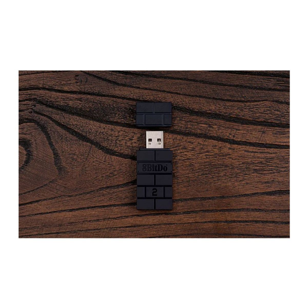 8BITDO - 8bitdo Adaptador Bluetooth Black Usb V2 Nintendo Switch Pc.