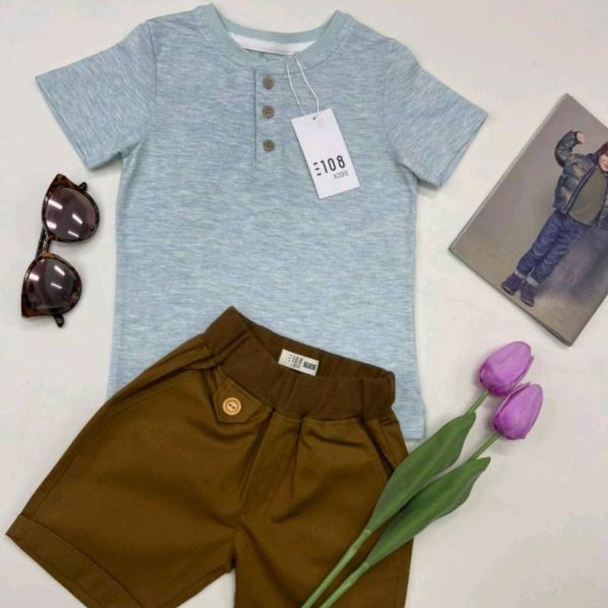 GENERICO - Polo Niño Básico Mick Color Verde Estacion 108