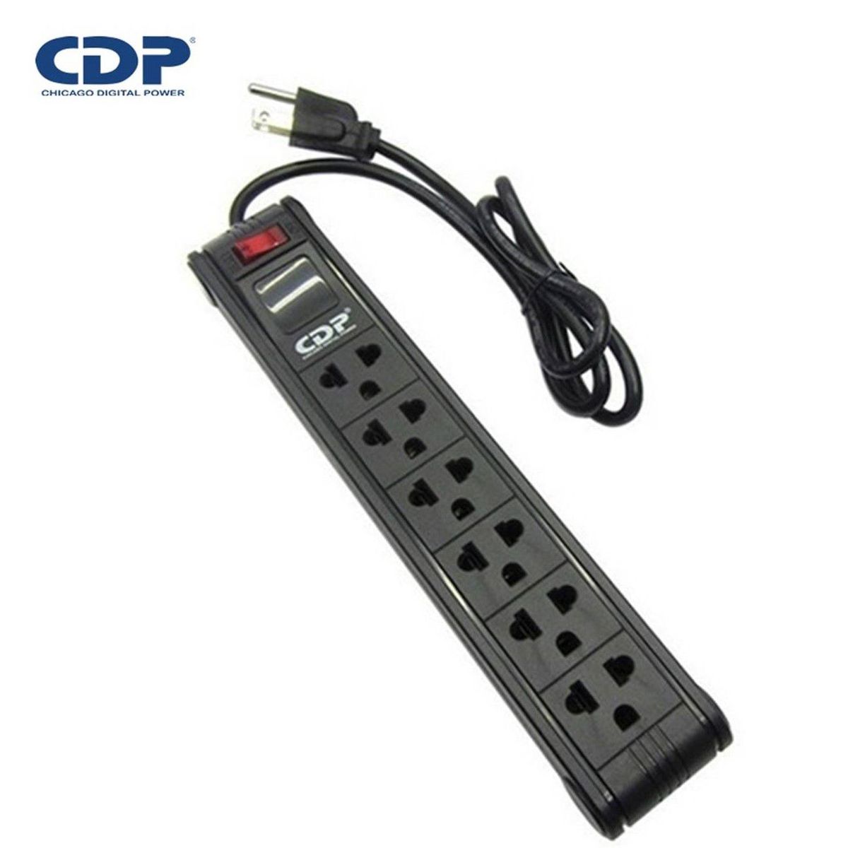 CDP - SUPRESOR DE PICOS CDP R-SS6I 6 TOMAS BLACK 220V