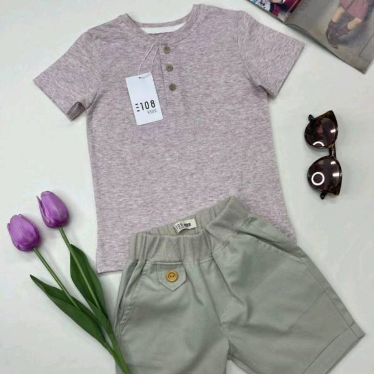 GENERICO - Polo Niño Básico Mick Color Magenta Estacion 108