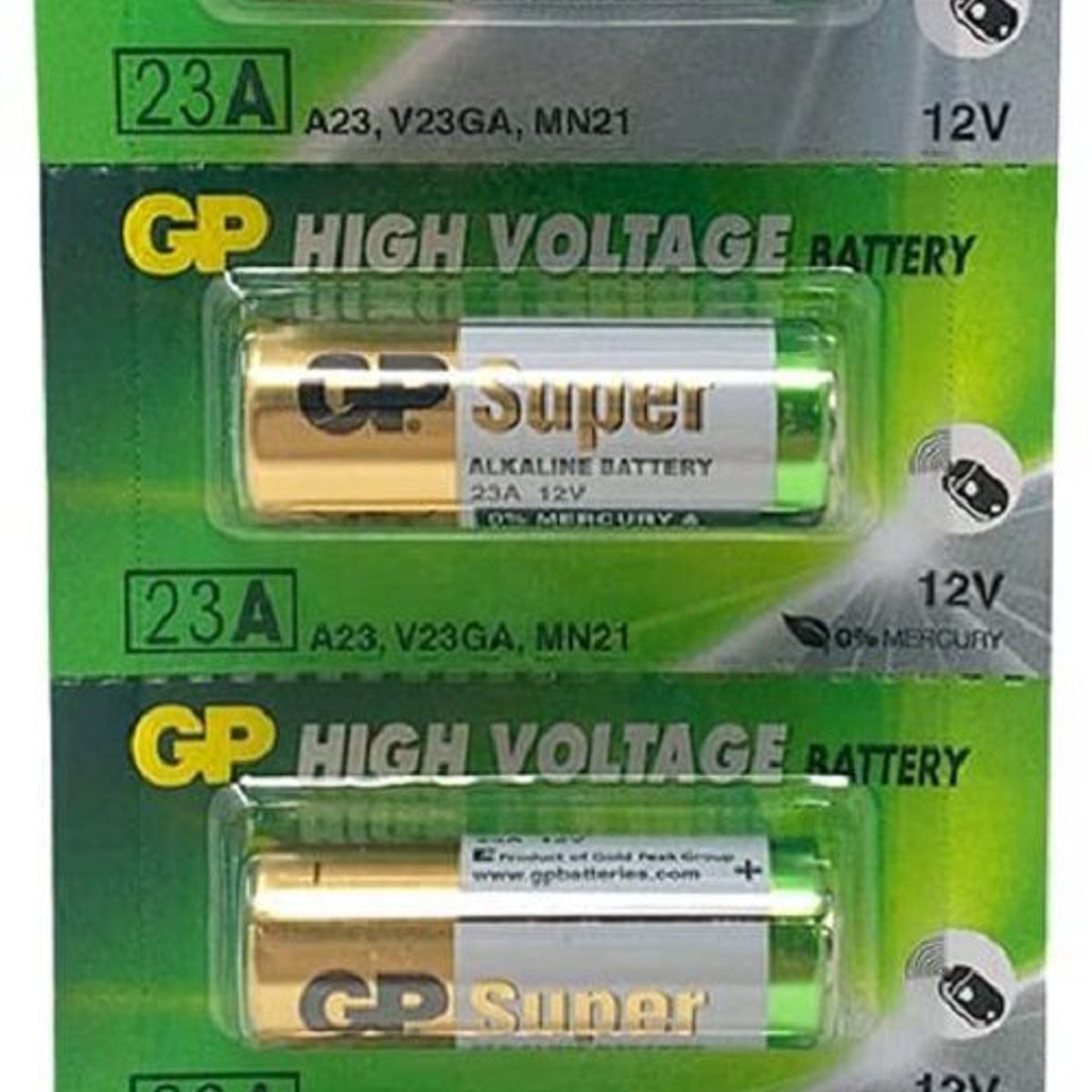 GP BATTERIES - GP 23A - A23 12V. Blister de 05 pilas