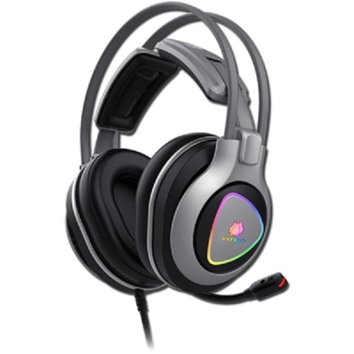 ANTRYX - AUDIFONO ANTRYX THUNDER BLACK RGB CON MICROFONO 7.1 VIRTUAL