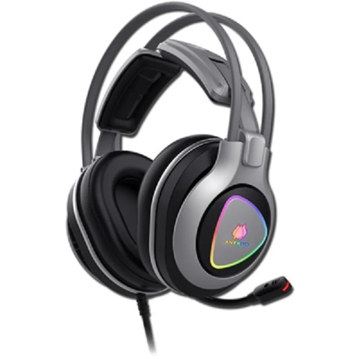 ANTRYX - AUDIFONO ANTRYX THUNDER BLACK RGB CON MICROFONO 7.1 VIRTUAL