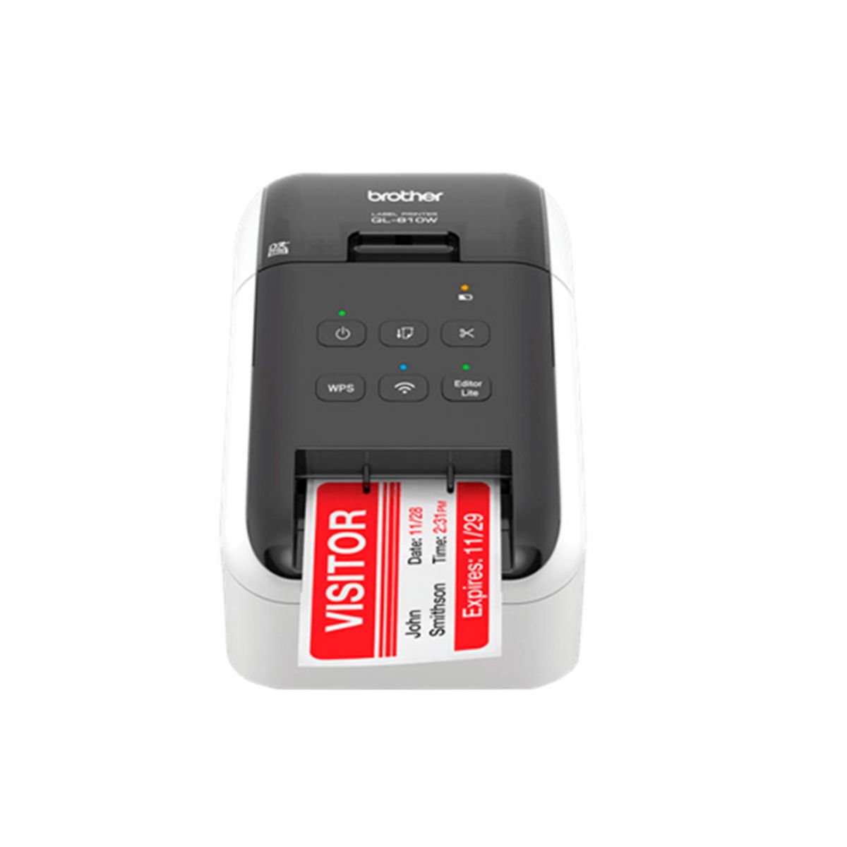 BROTHER - IMPRESORA ETIQUETADORA BROTHER QL-810W A NEGRO Y ROJO P/N: QL810W