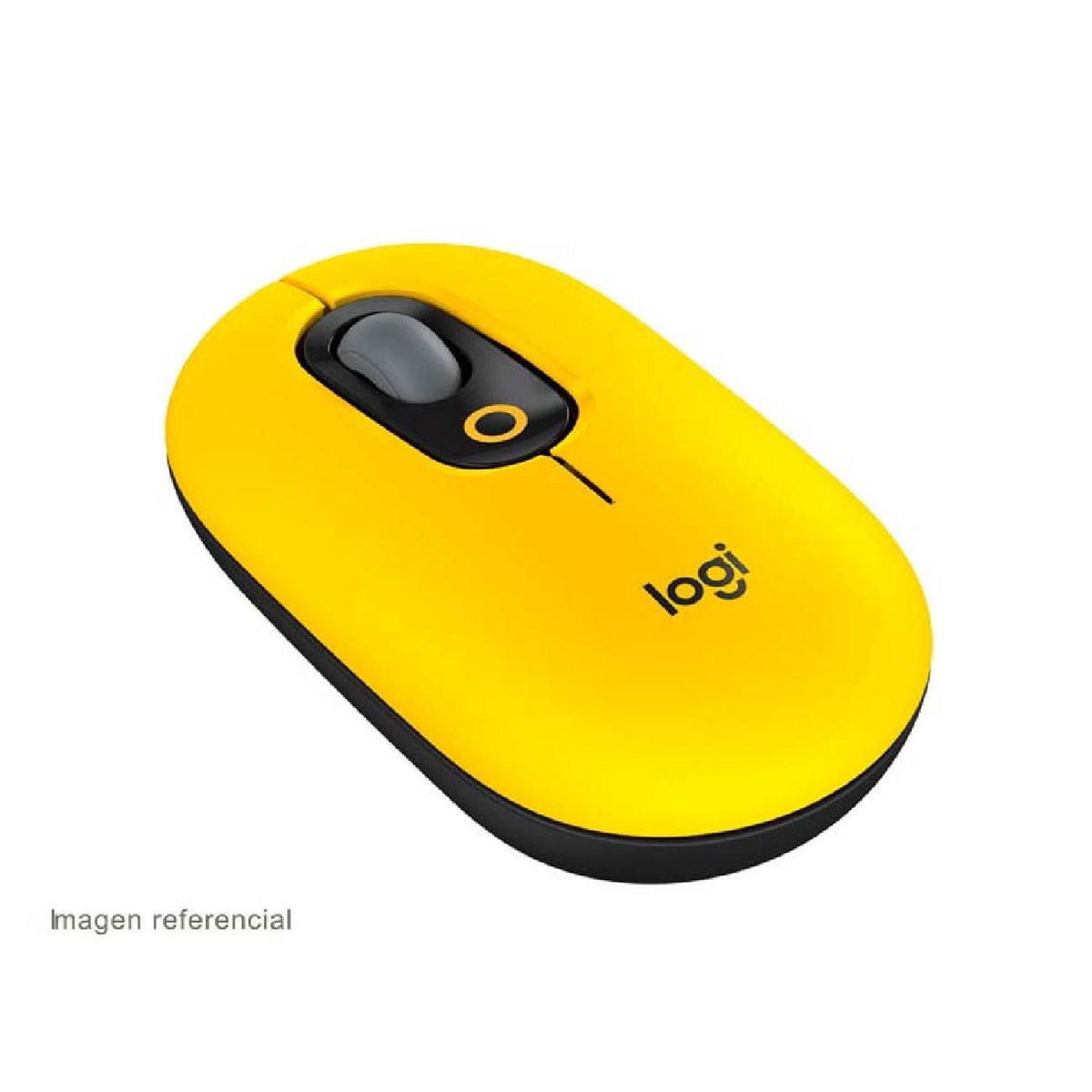 LOGITECH - Mouse Logitech Pop bluetooth NegroAmarillo 910-006543
