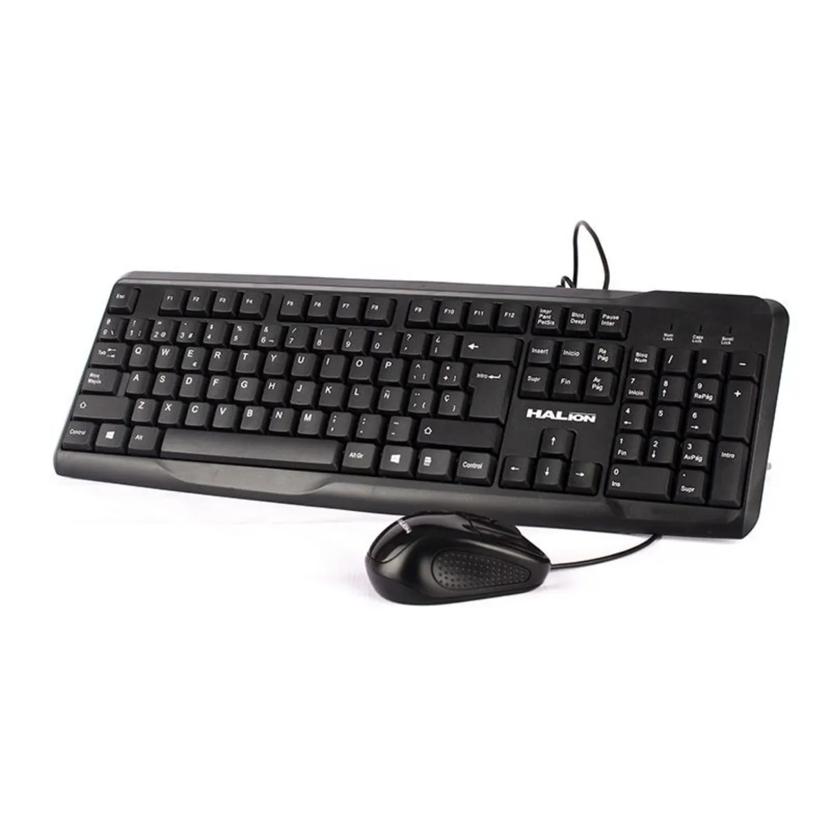 HALION - Kit Mouse y Teclado Office USB HALION HA-K429C