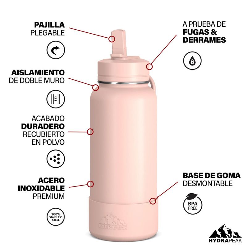 HYDRAPEAK - Tomatodo Deportivo Hydrapeak Coral Claro -  946 ml