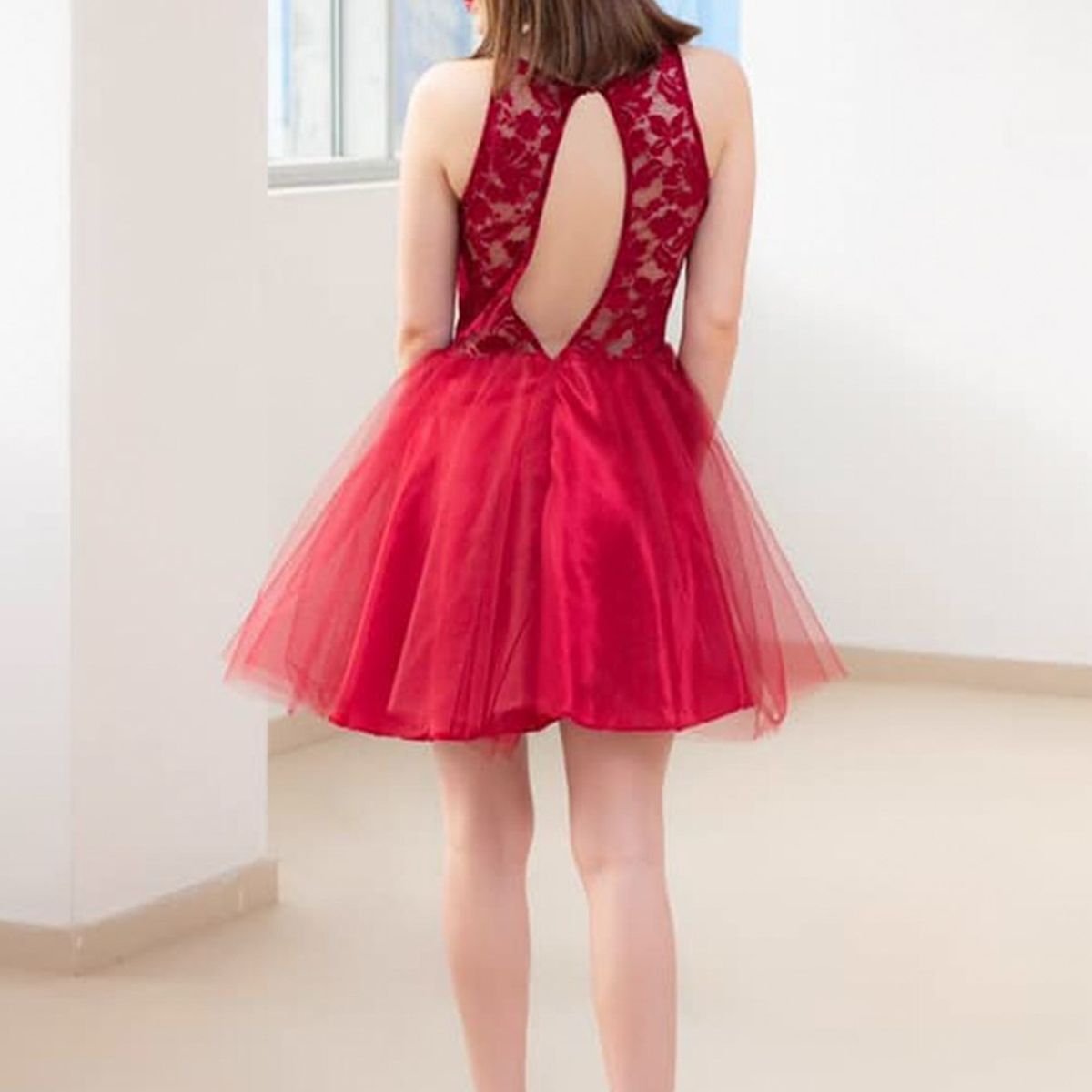 GENERICO - Vestido Encaje Julissa Color Conchevino Estacion 108