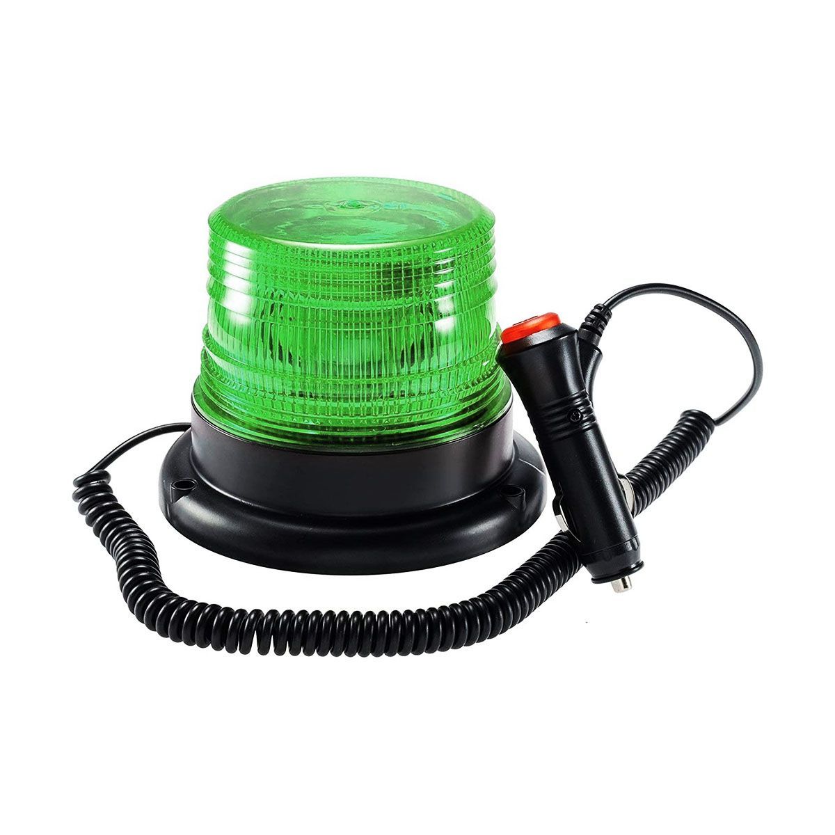 GENERICO - Circulina Estroboscópica Verde 12 Led Base Magnética 12/80v