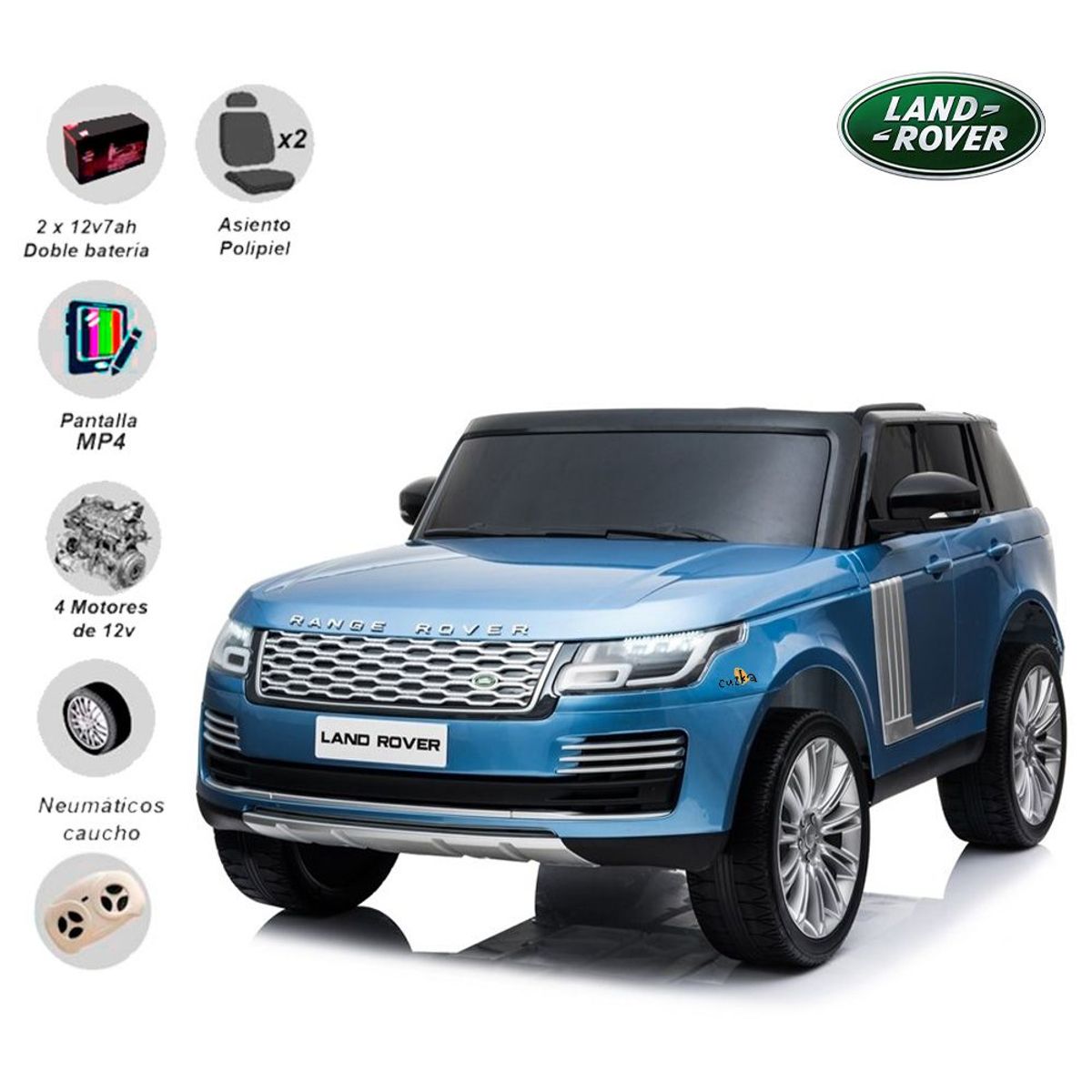 LAND ROVER - Carro a batería para Niños 4 x 4 "EVOQUE" Blue