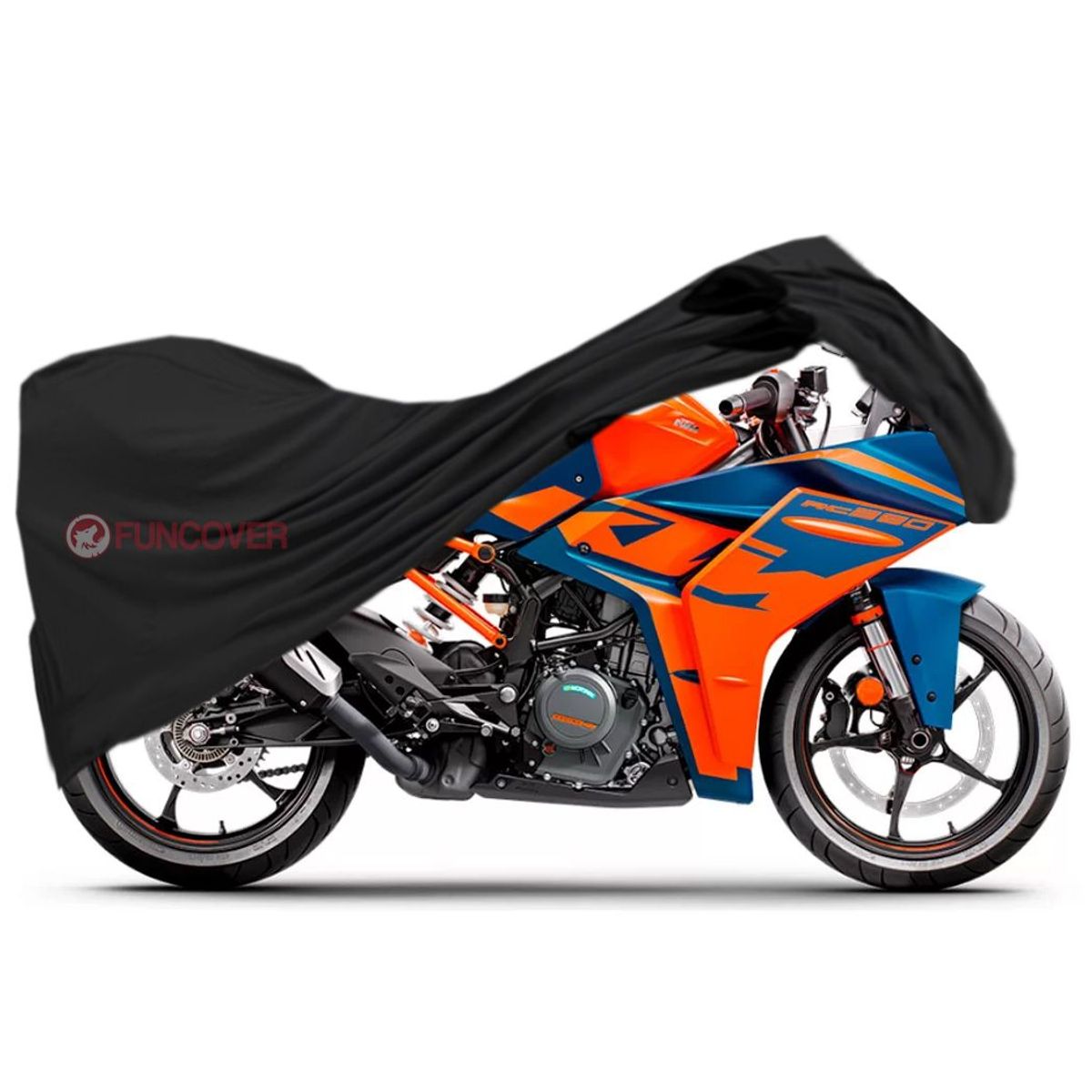FUNCOVER - Funda Para Moto KTM RC 390 Cobertor Impermeable Filtro Uv