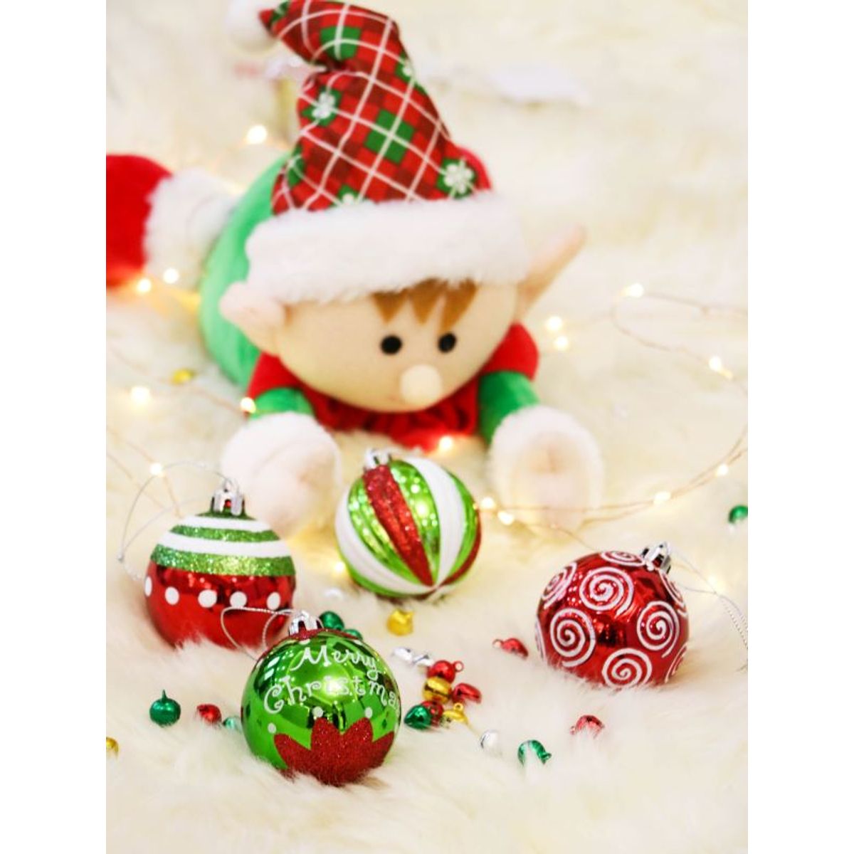 GENERICO - ESFERAS DE NAVIDAD 9 UNDADES 6 CM