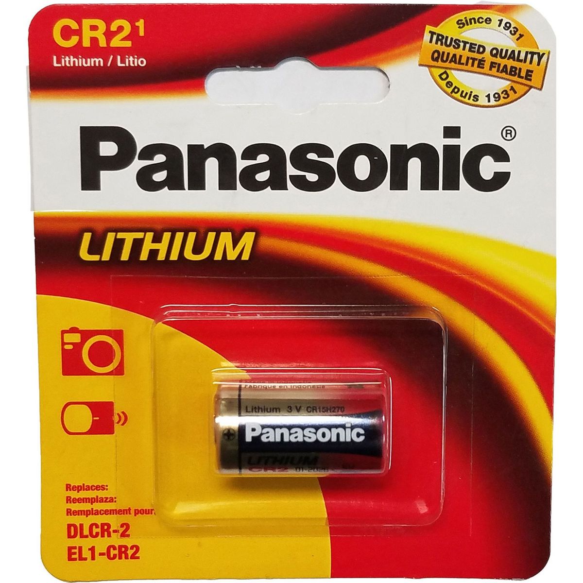 PANASONIC - PANASONIC CR2 PILA DE LITIO 3V