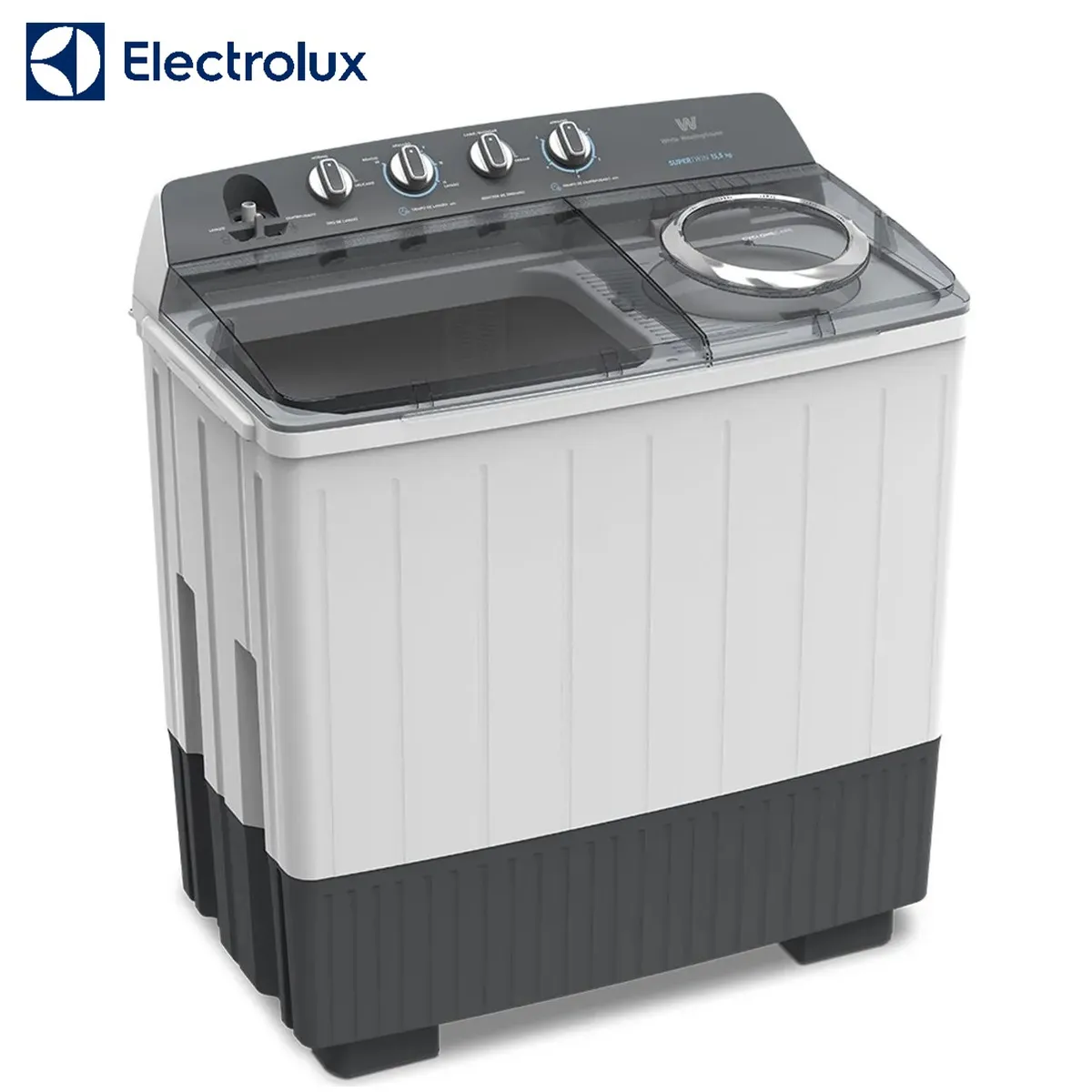 WESTINGHOUSE - Lavadora Semiautomática Westinghouse Carga Superior 15KG