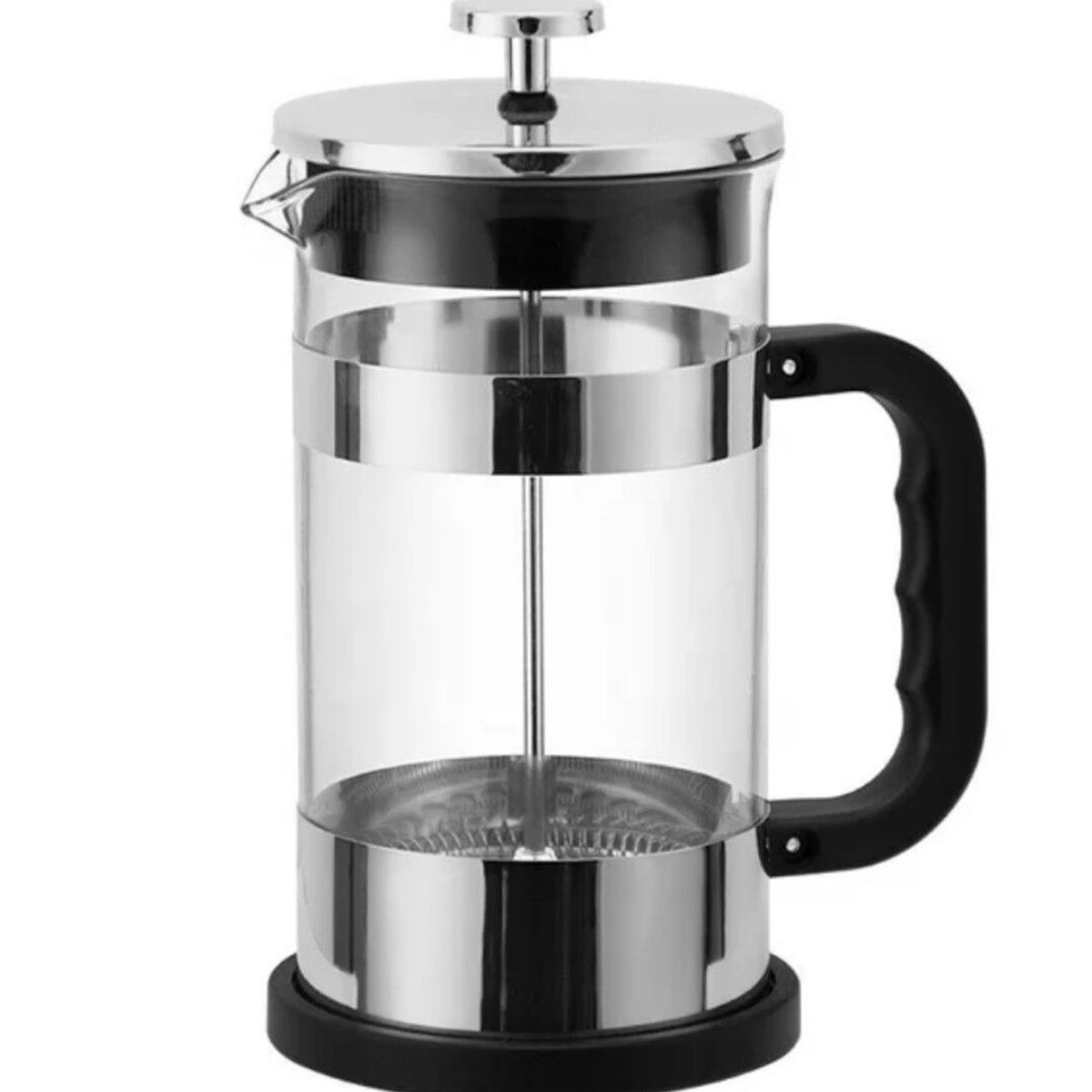 GENERICO - Cafetera Prensa Francesa: Color Plata 1 L