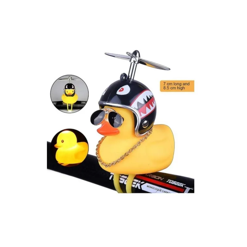 GENERICO - Patito motera para bicicleta moto motocicletas con luz