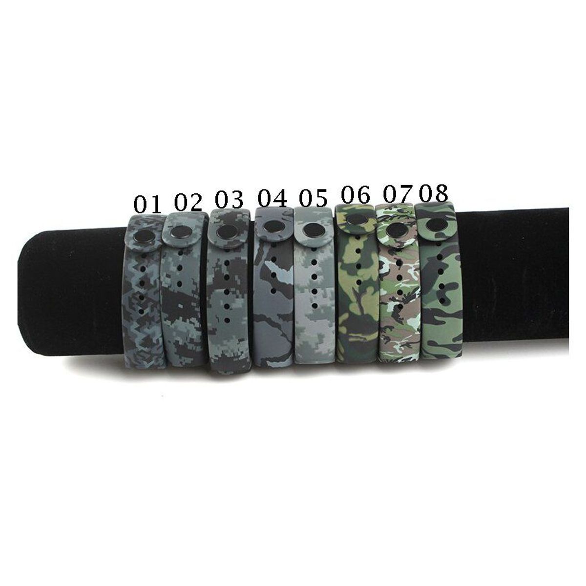 GENERICO - Correa xiaomi mi banda 4 / 3 camuflado 01 plomo