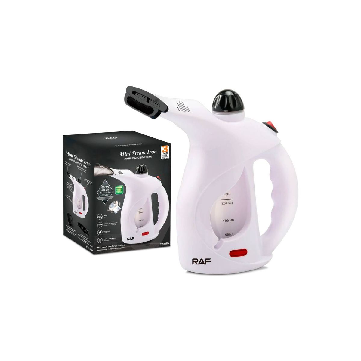 GENERICO - Plancha a Vapor Eléctrica 1300W para Viaje Vaporizador Manual Ropa