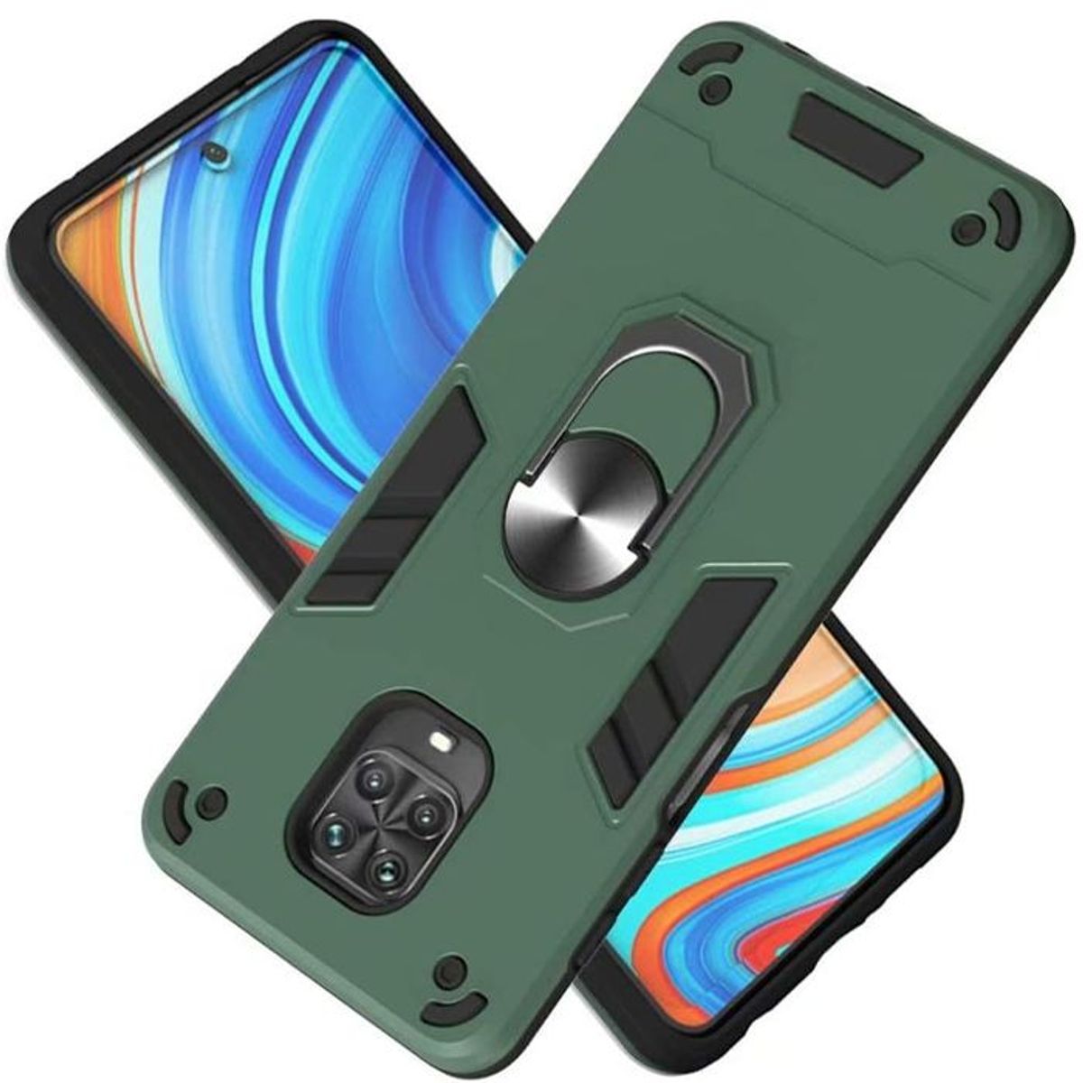 GENERICO - xiaomi note 9 pro/ note 9s funda armor verde