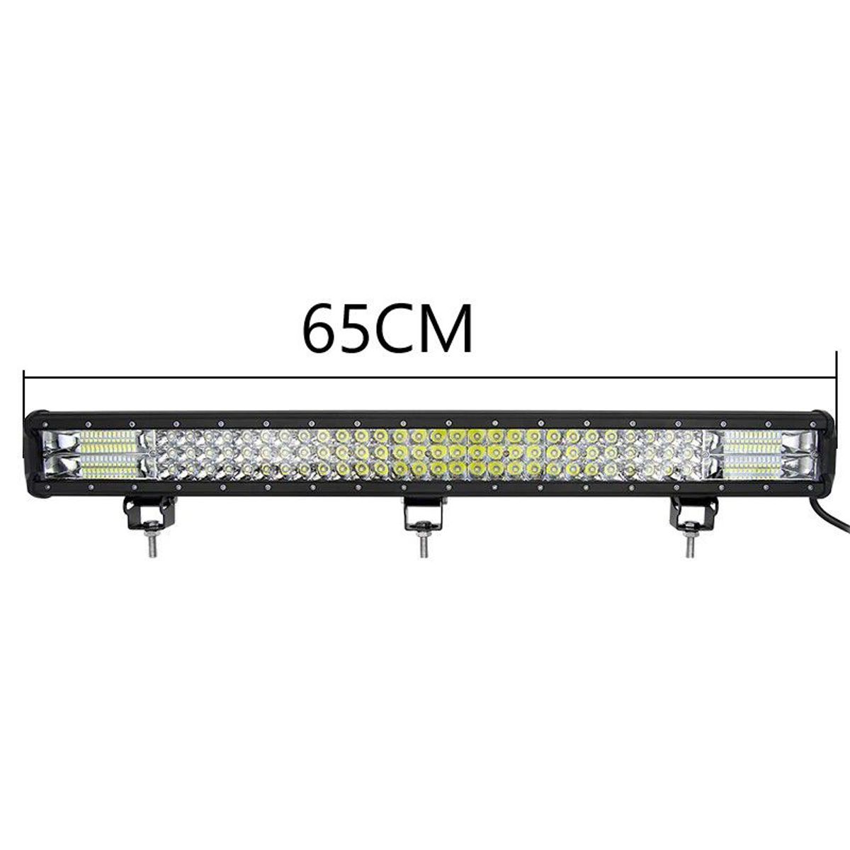 KOBO - Neblinero Led 360W 65cm Dual Blanco Ambar Y Estrobo 9D