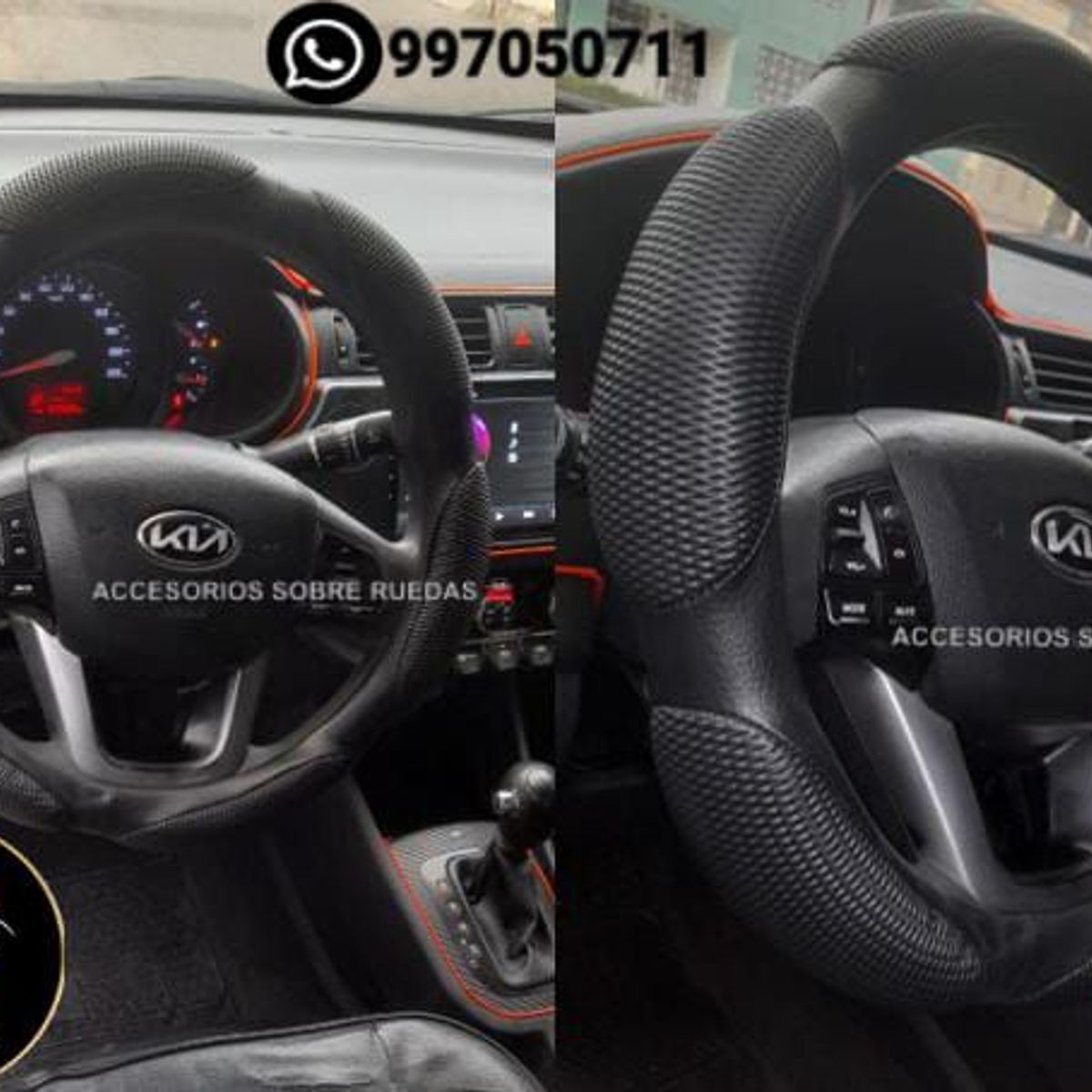 GENERICO - FUNDAS DE TIMON DE AUTO Y CAMIONETA ACOLCHADO