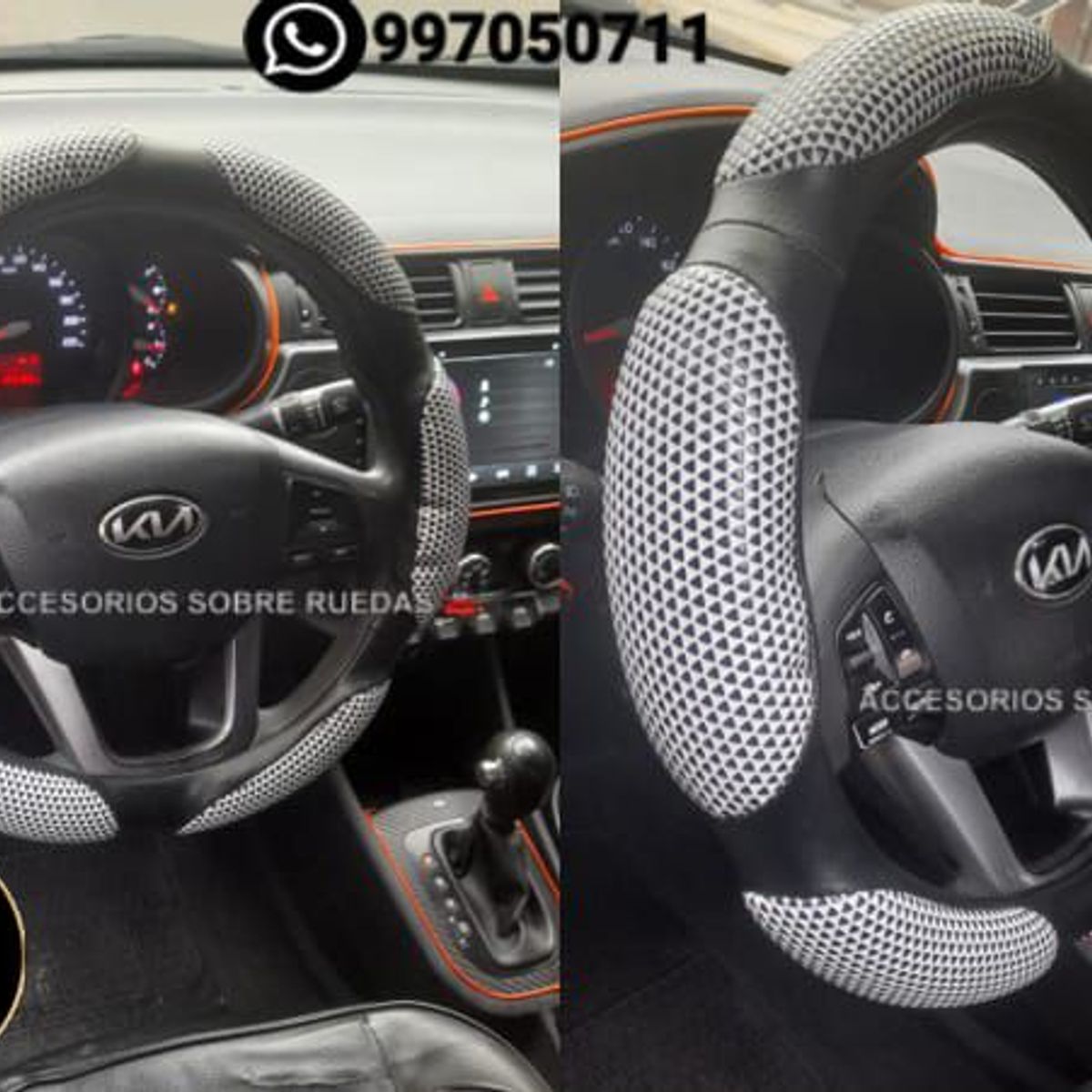 GENERICO - FUNDAS DE TIMON DE AUTO Y CAMIONETA ACOLCHADO