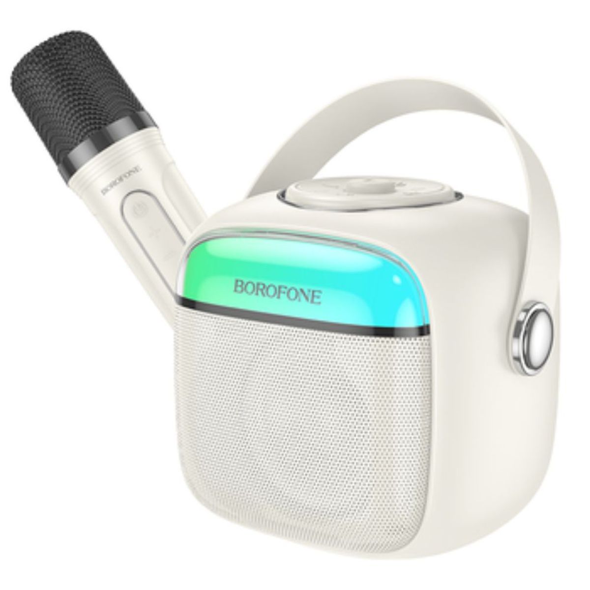 SINOCAMCO - Mini Karaoke Portatil Con Microfono WHITE