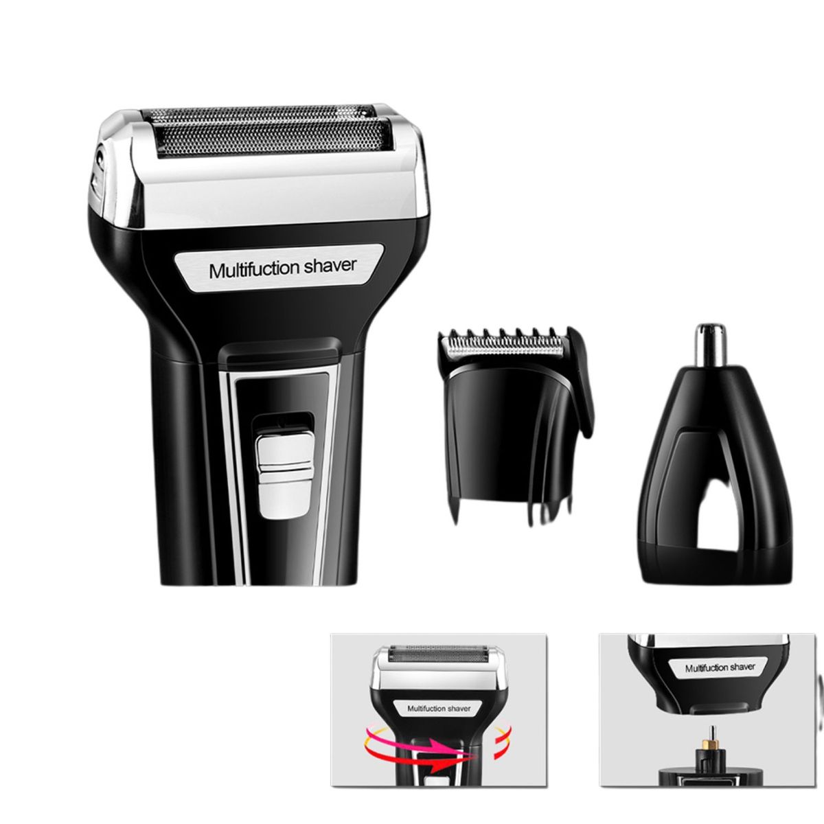 KEMEI - Maquina Cortador de Cabello y Afeitador 3en1 KEMEI