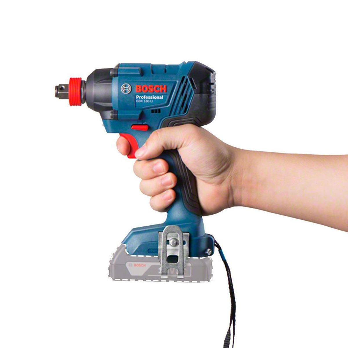 BOSCH - Atornillador de Impacto 1/2" 18V 180Nm Baretool Bosch GDX 180 LI