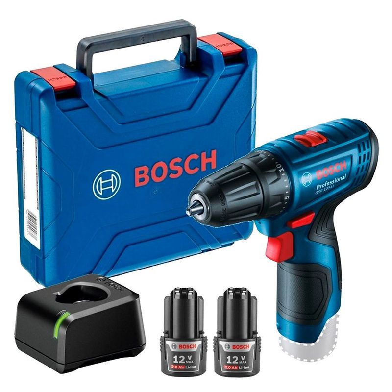 BOSCH - Taladro atornillador inal. 12V GSR 120 LI 2.0AH 30 Nm M.P.