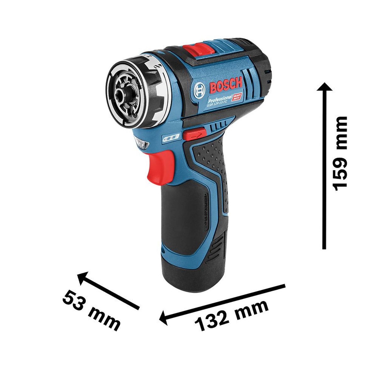 BOSCH - Taladro/Atornillador 12V Sist Flexiclick 4 en 1 Bosch GSR 12V-15 FC