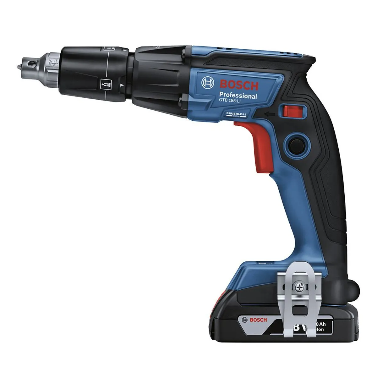 BOSCH - Atornillador Drywall 1/4" 18v Brushless 2 Bat + Carg GTB 185 LI Bosch