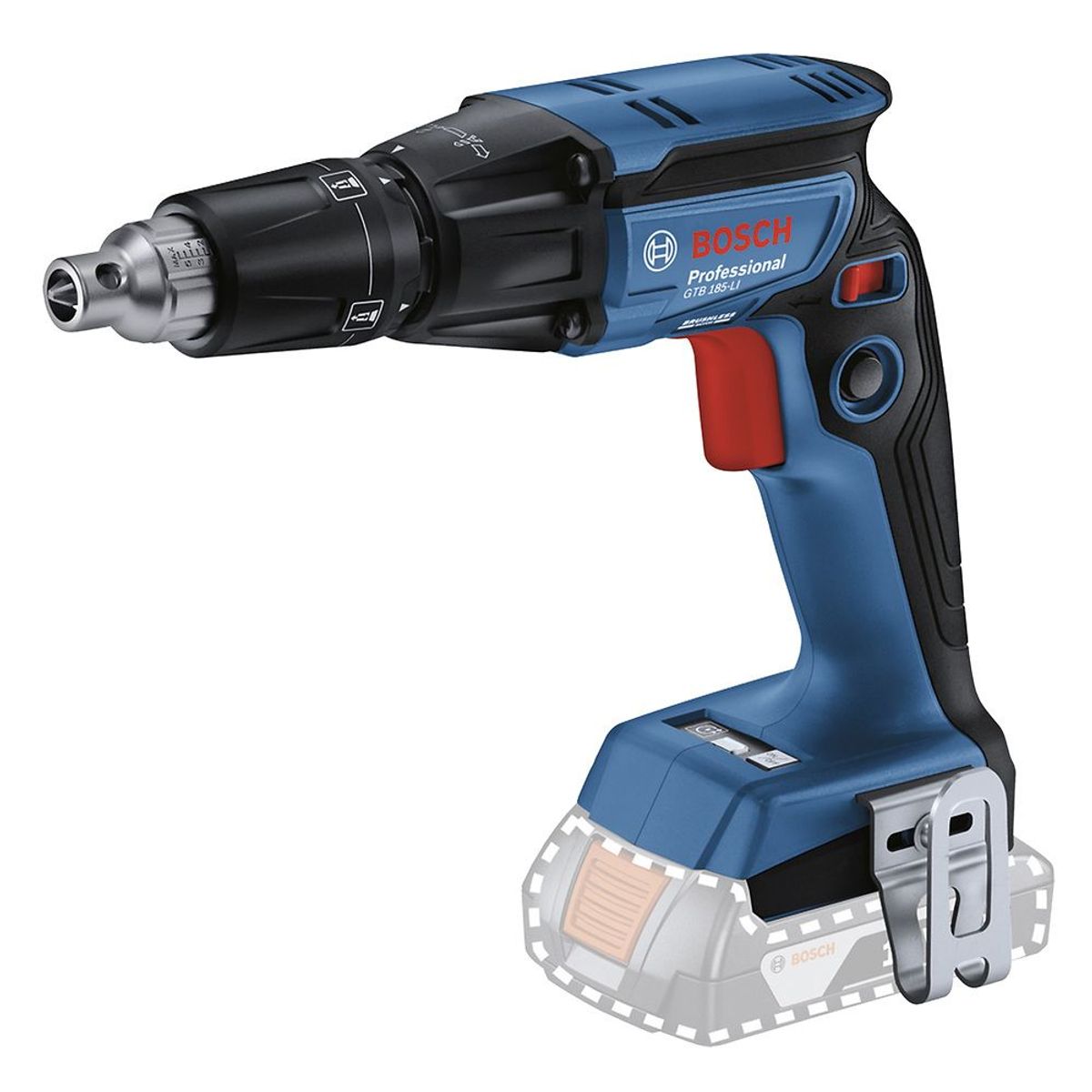 BOSCH - Atornillador Drywall 1/4" 18v Brushless Baretool GTB 185 LI Bosch