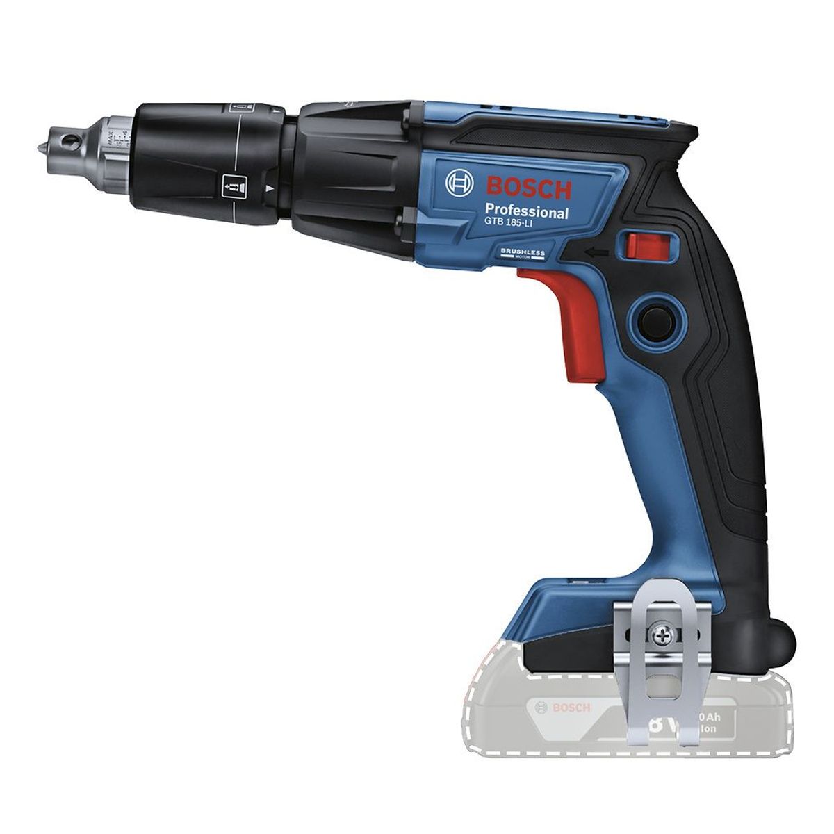 BOSCH - Atornillador Drywall 1/4" 18v Brushless Baretool GTB 185 LI Bosch