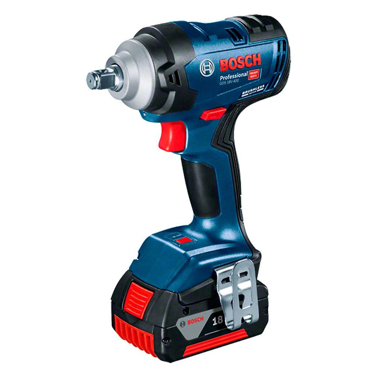 BOSCH - Llave de impacto 1/2" 18V Brushless GDS 18V-400 4Ah