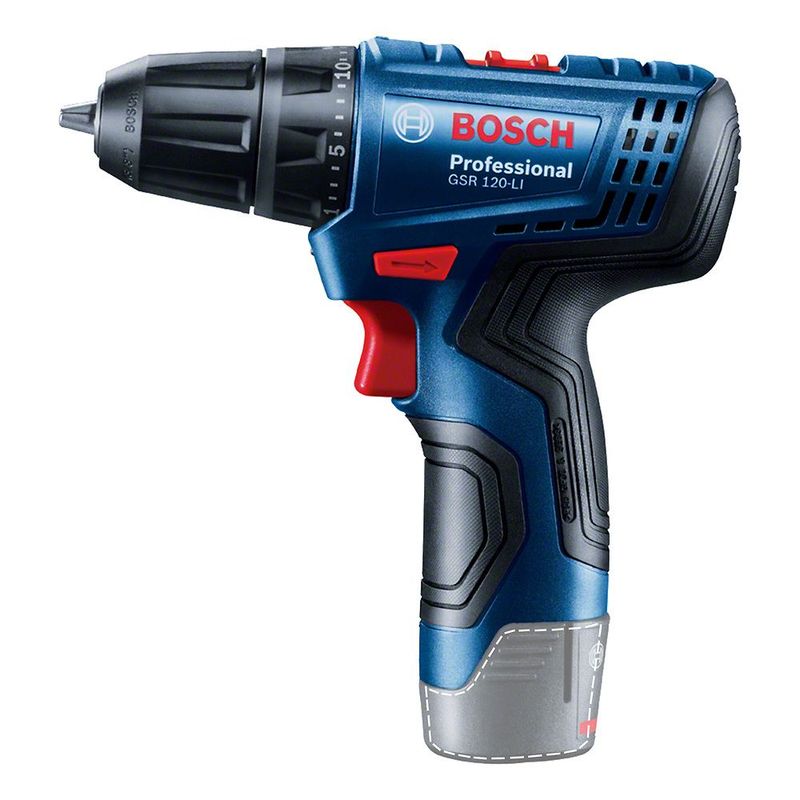 BOSCH - Taladro Atornillador 38 12V Baretool GSR 120-LI Bosch