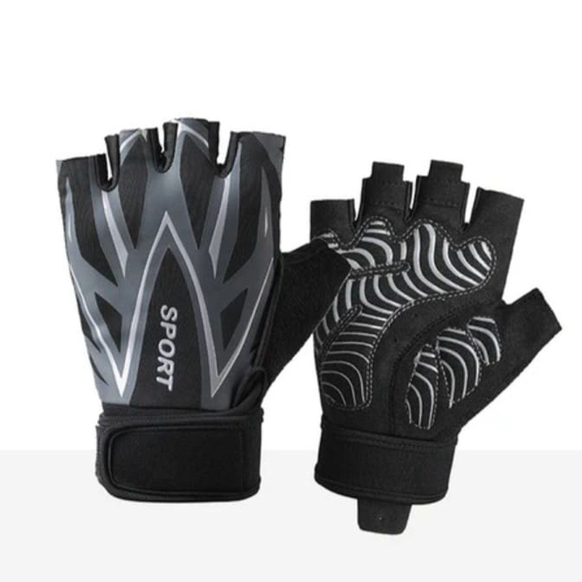 GENERICO - Guantes Deportivos con Muñequera Crossfit Gym Ciclismo - L