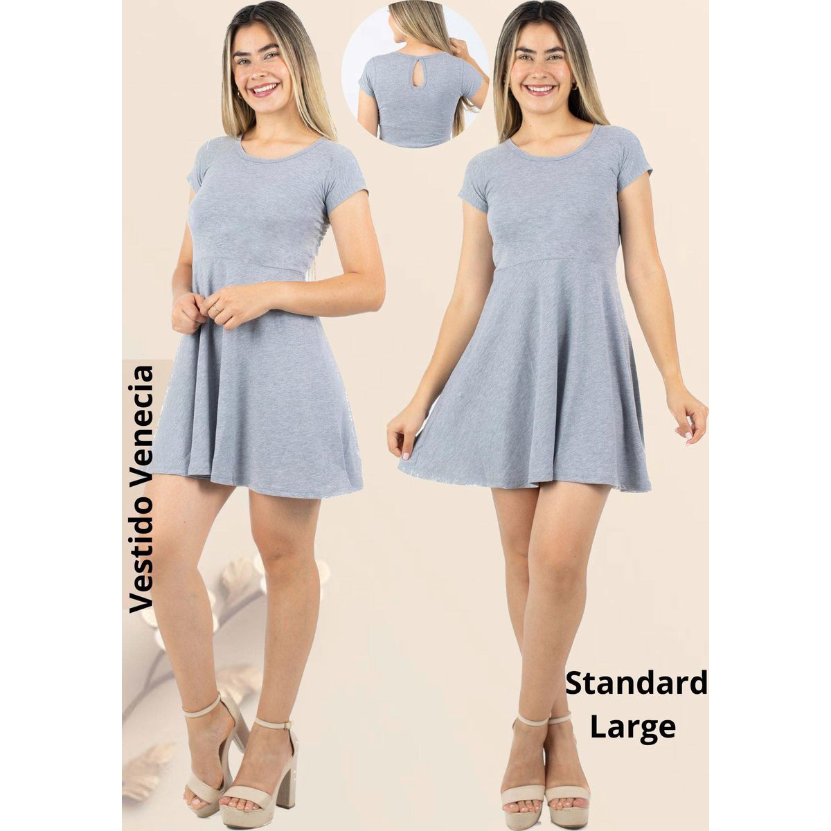 GENERICO - VESTIDO VENECIA  ALGODÓN DAMA  MUJER ROQUE