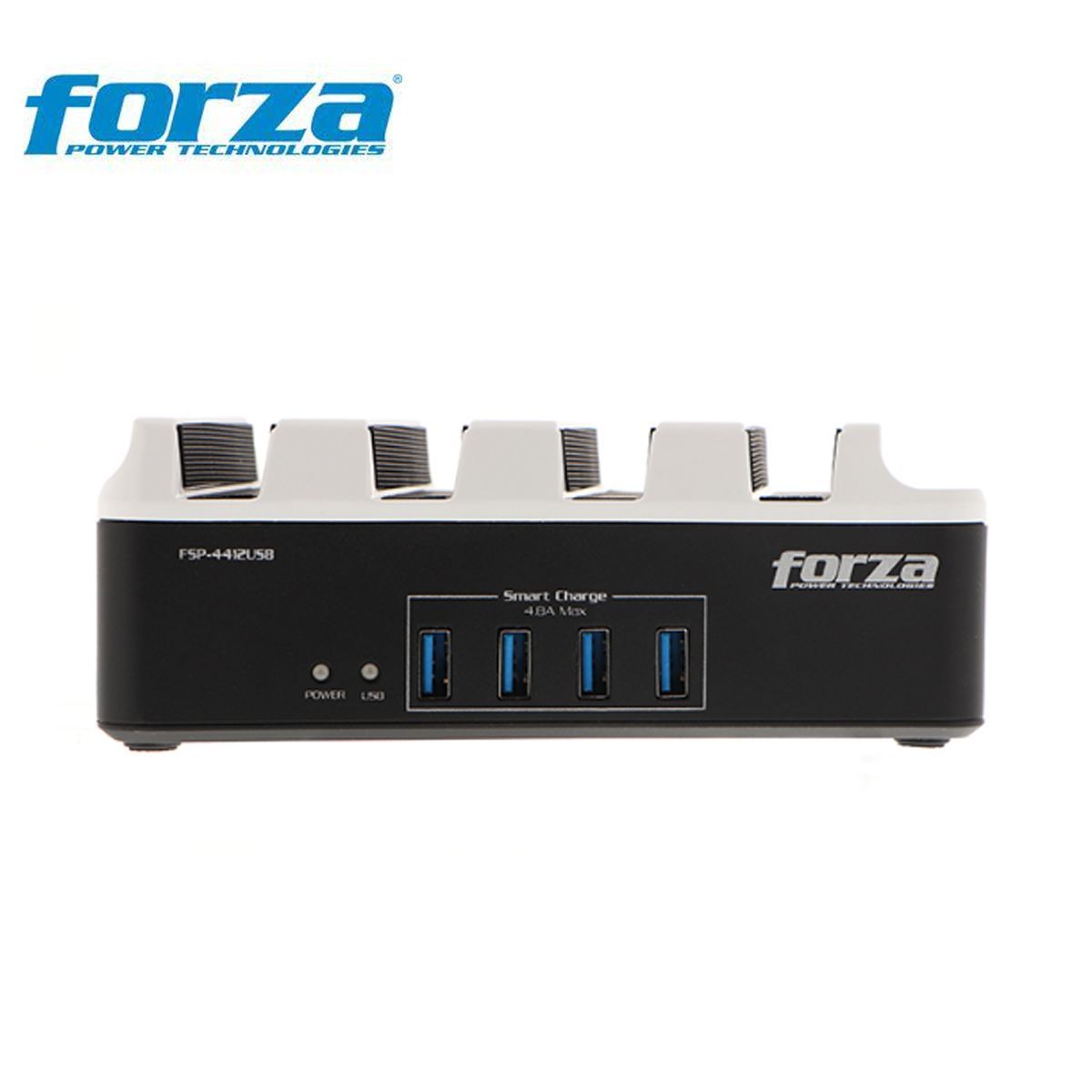 FORZA - Supresor De Picos Forza Fsp-4412usb 4 Salidas 4 Usb 1250 Joules
