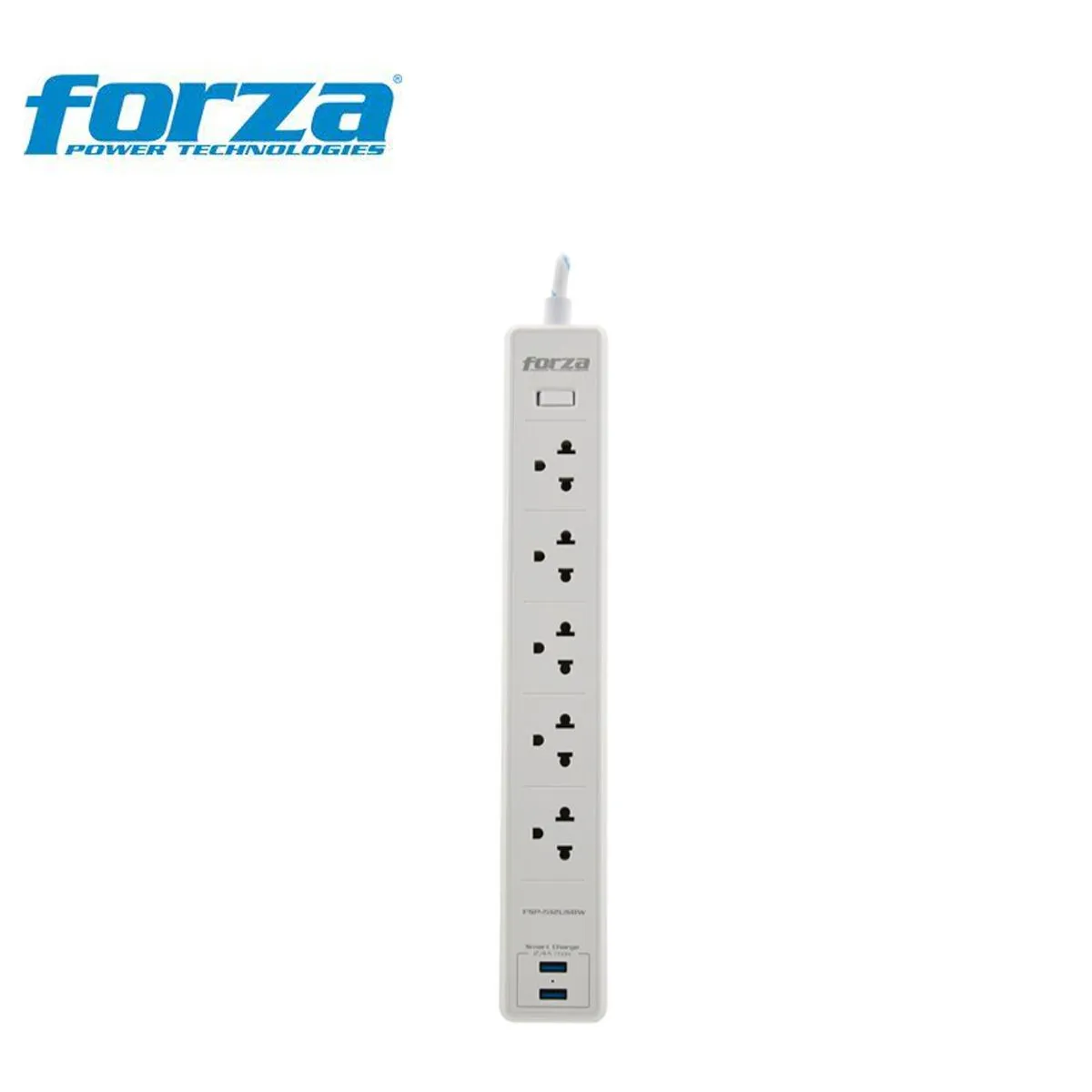 FORZA - Supresor De Picos Forza Blanco Fsp-512usbw 5tomas 2usb 220v